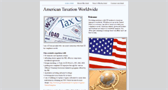 Desktop Screenshot of americantaxationworldwide.com